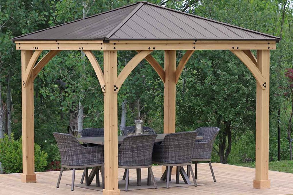 Yardsitry Meridian Gazebo 10x10ft (3m) with Aluminium Roof