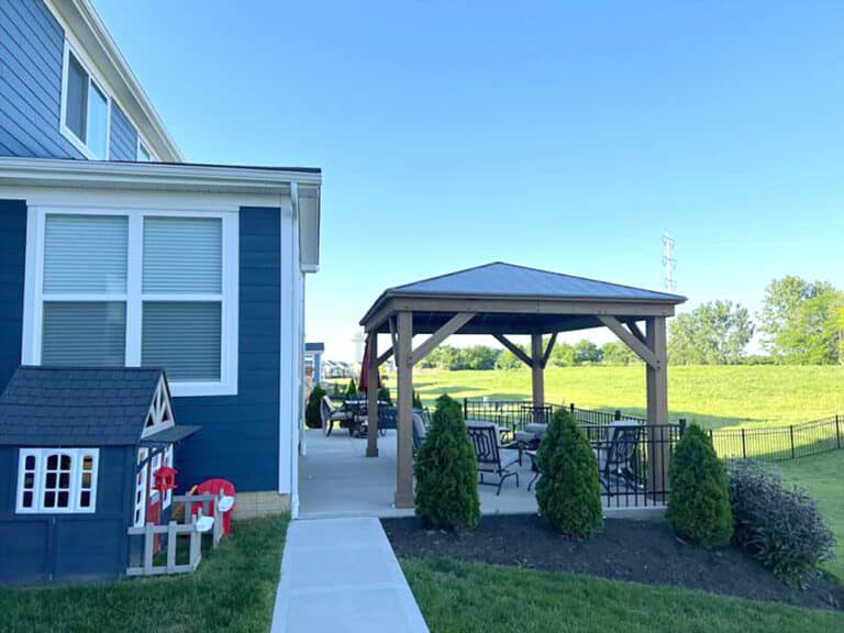 The neighbours 12×16 gazebo looked so good!