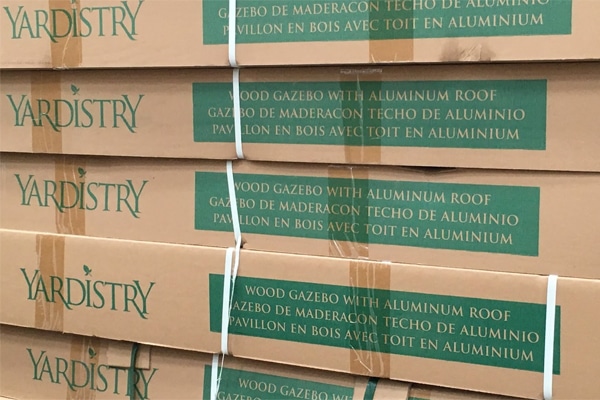 Yardistrydirect Gazebo Box Packaging - DIY Home Assembly Wooden Gazebo Kits