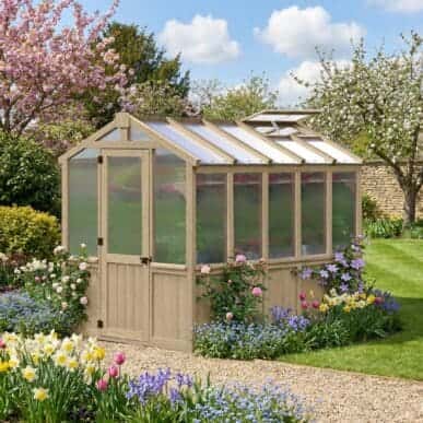 Yardistry Wooden Greenhouse 8ft x 9.7ft (2.4m x 2.9m) 100% premium Cedar (Cunninghamia Lanceolata) yardistrydirect.co.uk 1