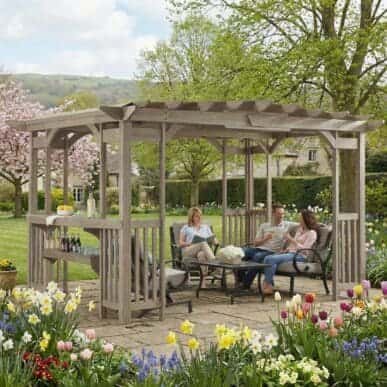 Yardistry Wooden Pergola 10ft x 14ft (3m x 4.2m) Garden Design yardistrydirect.co.uk 1