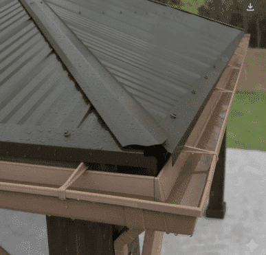 Rain Gutter Kit for 12ft x 16ft Meridian Gazebo 3.7m x 4.9m Wooden Gazebo yardistrydirect.co.uk 1
