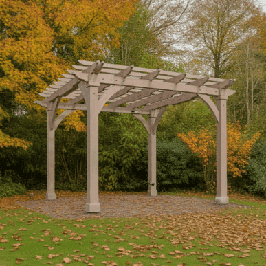 Yardistry Wooden Pergola 12ft x 12ft (3.7m x 3.7m) 3.7m x 3.7m Wooden Gazebo yardistrydirect.co.uk 1