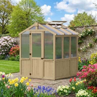 Yardistry Wooden Greenhouse 6.7ft x 6ft (2.3m x 2m), Meridian Series 100% premium Cedar (Cunninghamia Lanceolata) yardistrydirect.co.uk 1